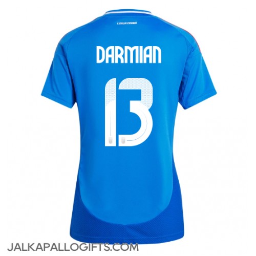 Italia Matteo Darmian #13 Kotipaita Naiset EM-Kisat 2024 Lyhythihainen